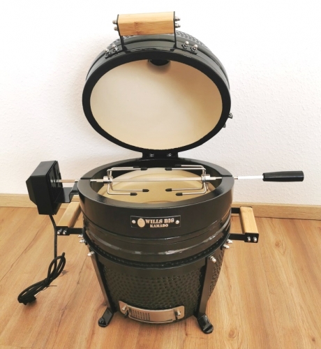 WILLS BIG Kamado Rotisserie - Drehspieß für 15"